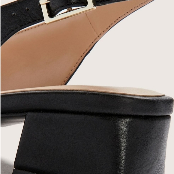 BNIB Dawn Black Slingback Pumps - Size 8W - Picture 3 of 12